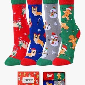 Happypop Christmas Themed Socks Set